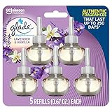 【glade/グレード】 プラグインオイル 詰替え用リフィル(19.8ml 5個入り) ラベンダー＆バニラ Glade Plugins Scented Oil Lavender & Vanilla5 refills [並行輸入品]