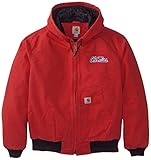 NCAAミシシッピ州ブルドッグBoy 'sリップストップアクティブジャケット、レッド 4L レッド
