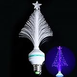 LuxBene(TM)KTVsホームデコレーションについて新年2015クリスマスライト3W E27 LED光ファイバーフラワーステージライト85-260Vブルーランプ