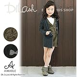 (エマーブル) AIMABLEオールインワンショートパンツサロペット/秋 ベビー キッズ 女の子 90 ブラック