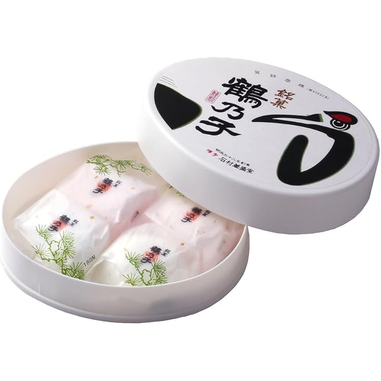Amazon.co.jp: 石村萬盛堂 博多銘菓 鶴乃子 8個入 1箱（マシュマロ菓子