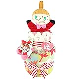 おむつケーキ ミイ スナフキン ムーミン 2段 出産祝い ベビーギフト タオル ソックス ガーゼタオル ハンドパペット moomin16