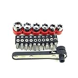 Stalwart 75-2580 Hawk 17-Piece Deluxe Mini-Ratchet Screwdriver Socket Set [並行輸入品]