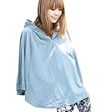 フード付　カトッソー型　授乳ケープ 多機能で　360度安心のポンチョタイプの授乳ケープ 現役ママ大絶賛 出産祝いにも人気 ナーシングケープ　 マタニティウェア 授乳カバー 　mtk606 (パールグレ