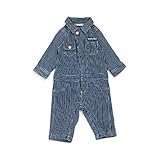 BREEZE(ブリーズ) BABY インディゴオールインワン　ヒッコリー　70cm