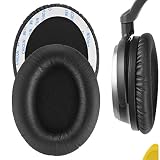 Geekria イヤーパッド互換性 パッド オーディオテクニカ Audio-Technica ATH-ANC7 ANC9 ヘッドホンに対応 パッド イヤー/イヤーカップ (プロテインレザー/ブラック)