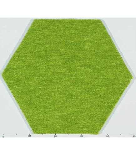 Amazon｜ハニカム タイルラグ 六角形 タイルカーペット43cm×50cm 同色4