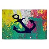 DENY Designs Sophia Buddenhagen Anchor Woven Rug, 4 by 6-Feet