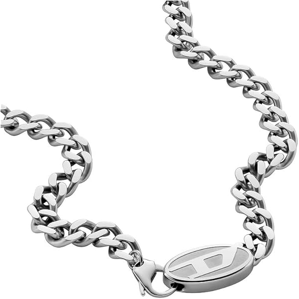 Amazon | Diesel メンズ ステンレススチール チェーン ネックレス
