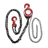 チェーンブロック チェーンホイスト 定格荷重約2.0t 約2000kg 標準揚程約3.0m 手動式 ズレ防止 ホイストチェーン クレーンフック フック 吊り上げ 荷揚げ 滑車 工場 倉庫 作業 建築 