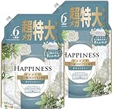 夢ふわタッチ 洗濯 柔軟剤 ホワイトティー 詰め替え 1,900mL [大容量] 2個セット