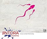 JINTORA ステッカー/カーステッカー - Semen cum - 精液兼 - 130x20mm - JDM/Die cut - 車/ウィンドウ/ラップトップ/ウィンドウ- ピンク
