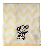 Little Beginnings Chevron Monkey Blanket, Yellow by Little Beginnings