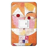 スイッチプレート カバー 西洋名画 パウル・クレー セネシオ 1つ穴