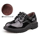 (テント) DianDouフォーマルシューズ 男の子 子供 キッズ フォーマル靴 結婚式 発表会 七五三 入学式 卒業式 卒園式 受験 入学 入園　(ブラックB,16.3CM)