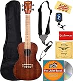 Kala KA-15C サテン マホガニー コンサート ウクレレ ギグバッグ チューナー ストラップ ストリング フェンダー プレイ オンライン レッスン オースティンバザー インストラクションDVD ポリッシングクロス付き