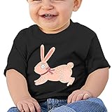 ランニング・ラビット子供服 ベビーTシャツ 半袖 男の子 女の子 クルーネック カジュアル