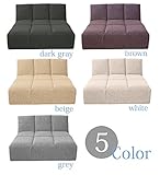 一人掛けローソファー (ホワイト)