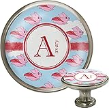 Flying Pigsキャビネットノブ(シルバー) ( Personalized )