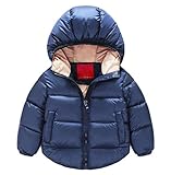 Taiycyxgan ベビー 男女兼用 冬用 ふっくらコート キッズ厚手ダウンジャケットアウター US サイズ: 110: 3-4 years カラー: ブルー