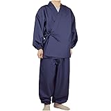 [マルフク] 作務衣 メンズ 日本製 シワになりにくい 春 秋 冬
