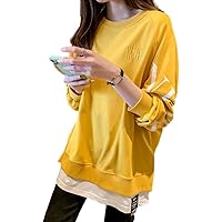 Amazon.co.jp: [エアバイ] レイヤード 重ね着風 ゆる ロンT