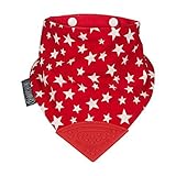 The Neckerchew - Red Stars by Cheeky Chompers