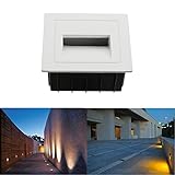埋め込み式ライト FVTLED 防水地中埋込型ライト ガーデンライト アウトドアランプ 屋外の歩道/車道/芝生/庭などの照明用 CE RoHS認証 (1pcs, 白ーウォームホワイト)