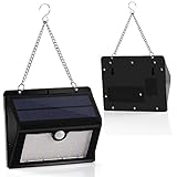 44LEDセンサーライト　ソーラー高輝度ライト　壁掛け　IP65防水LEDライト　人感センサー搭載　ソーラーガーデンライト　自動点灯消灯　３点灯モード　２種ライト色　門扉/アウトドア/縁側/軒先/庭先