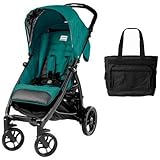 Peg Perego - Booklet Stroller with Diaper Bag - Aquamarine by Peg Perego