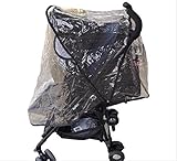 【SOURIRE】 ベビーカー レイン カバー 合羽 ポンチョ 防雨 風よけ バギー収納 袋 付き (Ａタイプ)