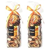 Qingbei Rina Gifts.Orange Fresh Potpourri BagPetalPerfume SatchelDecorate Bowl and Vase (Orange) [並行