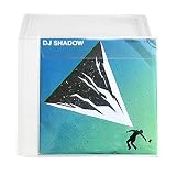 MayRecords 10枚入 12インチ見開きジャケットLPレコード保護ジャケット 外袋 透明ビニールカバー ケース 厚み0.25mm 防水 静电防止 PVC 裏フタ付き