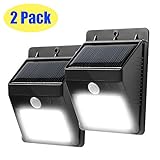 LEDMO Solar Light, 8 LEDs Solar Powered Wireless Security Motion Sensor Light with 2 Intelligent Mod