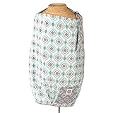 Boheme Nursing Cover - Aqua Blue and Grey Contoured Design by Balboa Baby