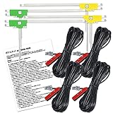 【ポチッとネット】 Panasonic パナソニック 対応 L型 フィルムアンテナ ＆ VR1 アンテナコード 4枚 + 4本 セット CN-RX01D CN-RX01WD CN-RS01D CN-RS01WD CN-R300D CN-R300WD CN-R500D CN-R500WD CN-S310D CN-S310WD CN-H510D CN-H510WD CN-MW240D CN-Z500D CN-LS710D CN-LS810D CN-L800SED CN-L800STD ケンウッド イクリプス パナソニック トヨタ ダイハツ 純正ナビ対応 アンプコード テレビアンテナ アンテナケーブル アンテナコード 取説保証付き / 補修 張替 交換 ナビ 載せ替え 地デジ フルセグ