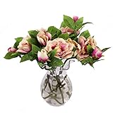 Gardenia Camellia人工花ウェディングホーム装飾リビングルーム勉強部屋装飾花 レッド 2016113045