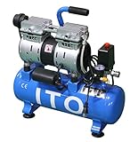 静音 オイルレス エアー コンプレッサー 550W 12L 整備 修理