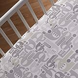 Lolli Living Fitted Sheet - Naturi Print - 100% Cotton Sheet, Fully Elasticized W/ Extra Deep Corner