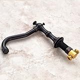 Greenspring 3pcs Widespread Romanバスルーム蛇口洗面化粧台シンクタップ 3pcs Bathroom Faucet G-89A0030