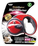 ペティオ (Petio) ナイトウォーカー リールリード スマートコントロール フェニックスレッド 中型犬用 M サイズ