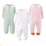 カーターズ(Carter's)長袖カバーオール3枚福袋 (3months(55-61cm), 女の子用) [並行輸入品]
