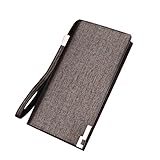 candy88財布 メンズ 本革 長財布 ファスナー付き コインケース 大容量 カード入れ レザー ウォレット PUレザー ギフトやプレゼント男への贈り物 (ゴールド)