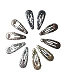 (ビグッド)Bigood ヘアクリップ ベビー 女の子 キッズ 10点セット パッチン ヘアピン 髪留め 髪飾り ヘアアクセサリー（スパンコール）