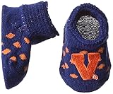NCAA Virginia Cavaliers幼児水玉ギフトボックスブーティ、新しい生まれ、ネイビー/オレンジ