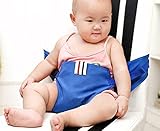 キッズ用　チェアベルト TIHANS ベビー椅子用ベルト 食事用　サポート赤ちゃん用　補助ベルト　赤ちゃんベルト【外出/楽に食事できる】　ブルー