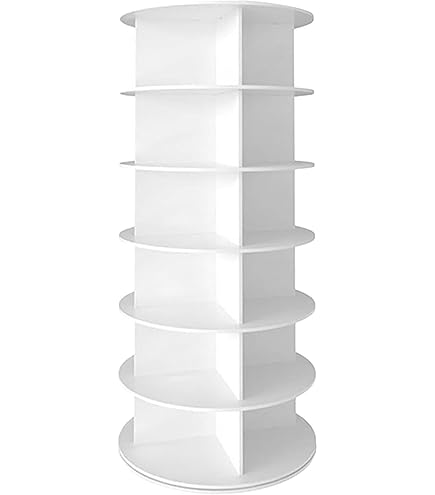 シューズラック 6段大容量 靴収納 靴棚 24足 バッグ収納 本棚 360°回転 Amazon｜シューズラック 6段大容量 靴収納 靴棚 24足 バッグ収納 本棚