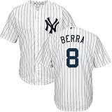 Yogi Berra新しいYork Yankees # 8 MLBメンズCool Base Cooperstownホームジャージ( XL )