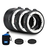 JJC 接写リング デジタル接写リングセット エクステンションチューブ Nikon F マウント用 D850 D750 D780 D3500 D3400 D7500 D7200 D7100 D7000 D5600 D5500 D5300 D5200 D5100 D5000 D3300 対応 12mm+30mm+36mmセット マクロ撮影用 ボディキャップとリアレンズキャップ 付属