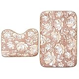 バスマット、SOLEDI 2ピース非スリップバスラグベッドルーム部屋カーペットマット洗濯可能 – Maple Leaf Bath Mats M7